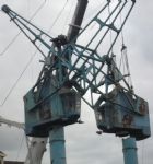 Salford Quays Cranes Demolition